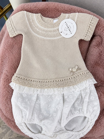 Sand Lace Knit Set #C8121
