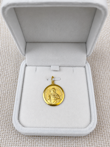 24K Gold-Plated Sacred Heart MEDAL  (1.8 cm)