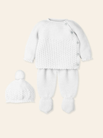 Baby Set Enternecer 9417 - Available in White, Sand, Pink, and Baby Blue