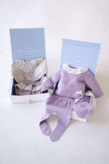 Lavender Dreams Baby Set Knitted (6 pc) - 9812-9938