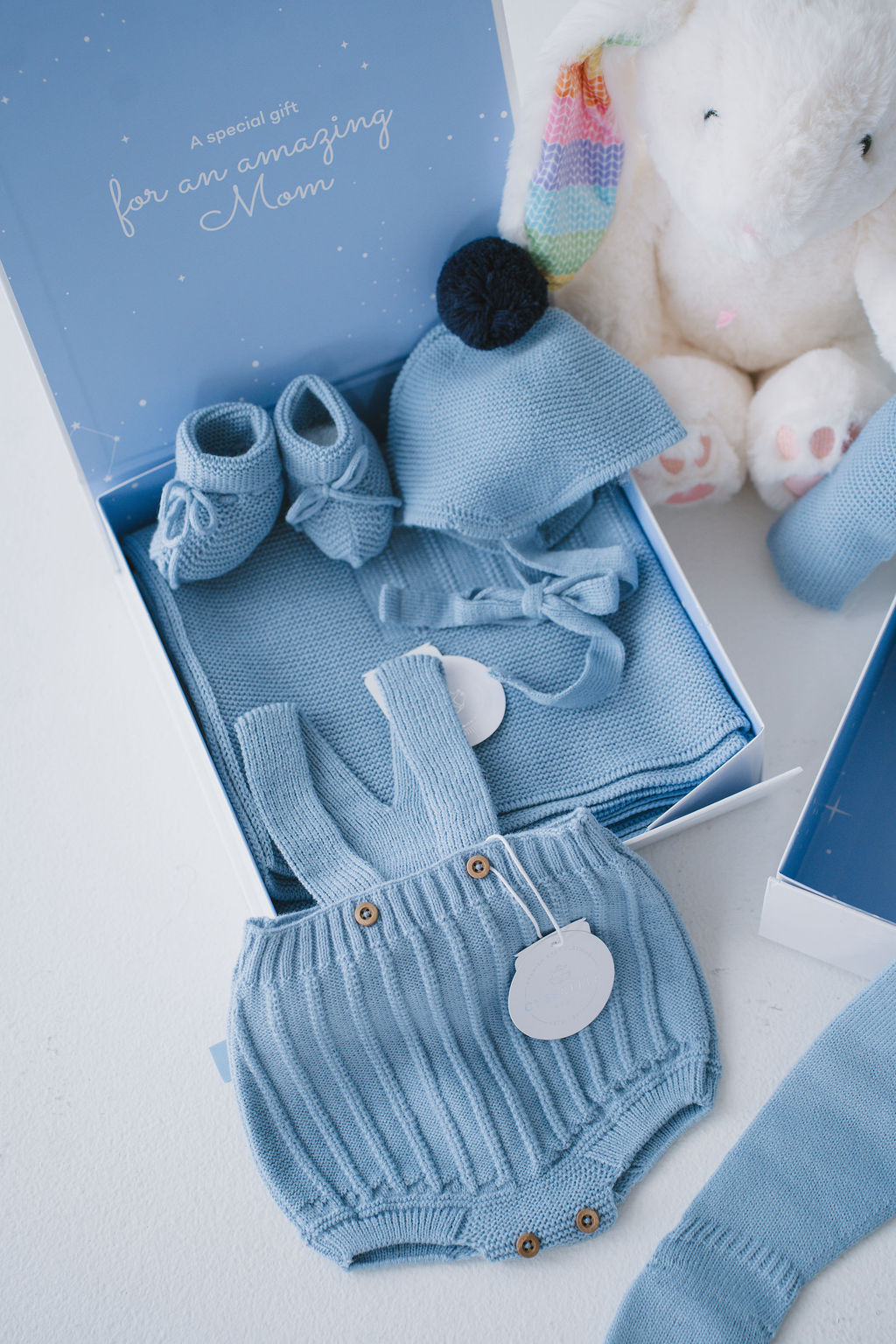 TWEED DREAM (5 pc) KNITTED SET IN BLUE DREAM- 9800