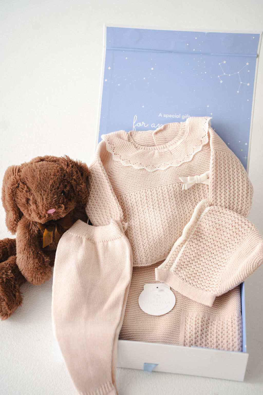 DREAMY POWDER KNIT BABY SET- 9807R