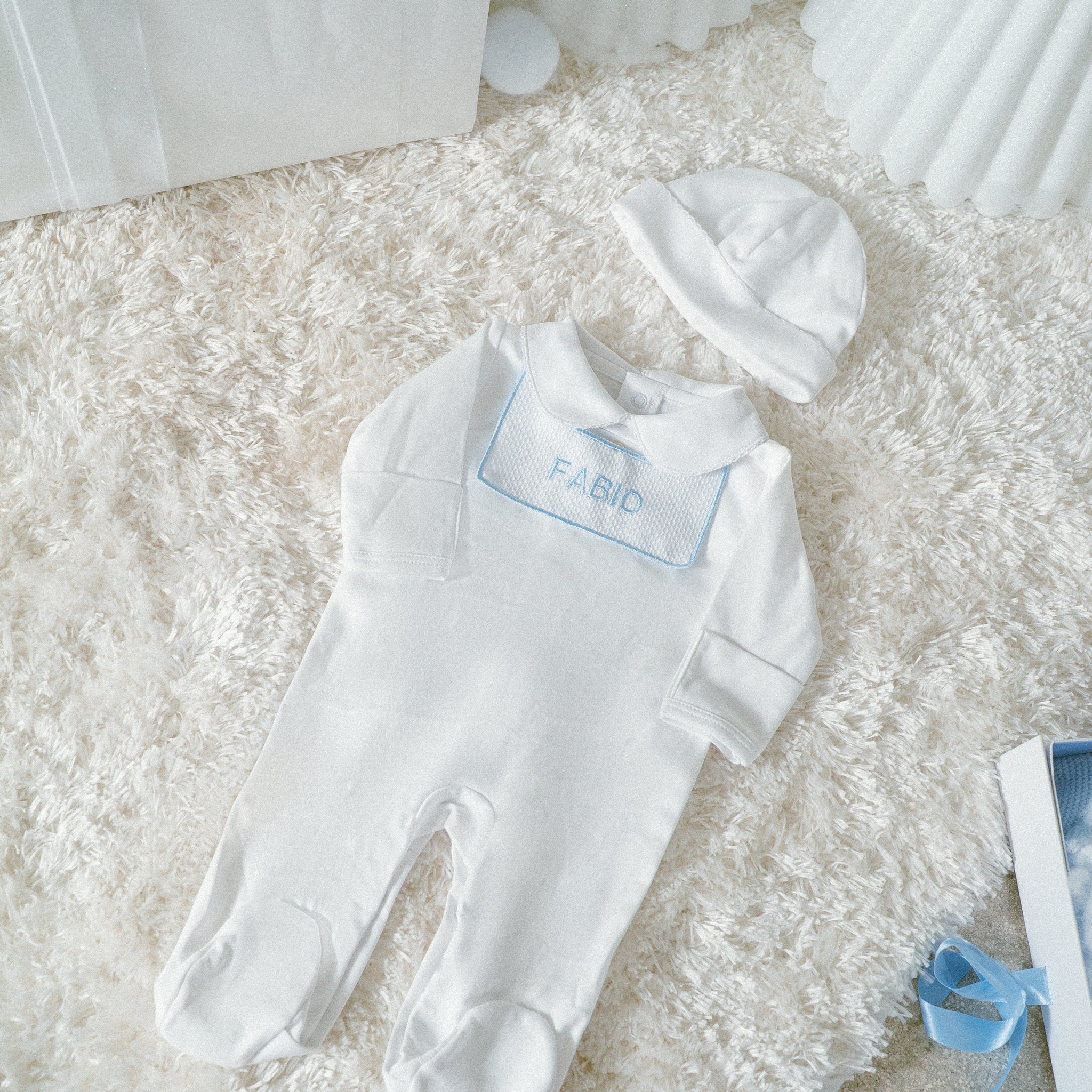 White Pima Cotton Baby Romper with Front Button Detail | Stylish Infant Outfit