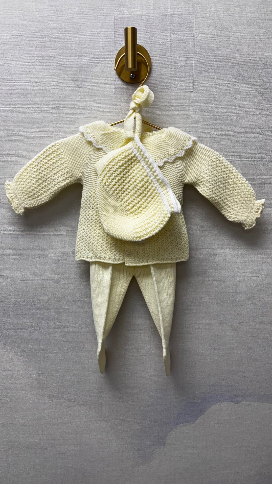 Butter Yellow - 3 pc Knit set (9807R)