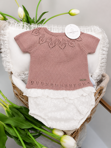 Dusty Rose Knit Set #C6112