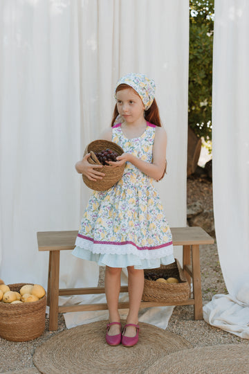Leticia Lemon Print Dress (Spring-Summer Collection)