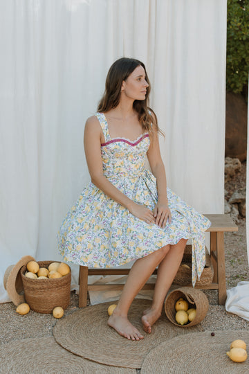 Lola Lemon Print Dress  (Spring-Summer Collection)