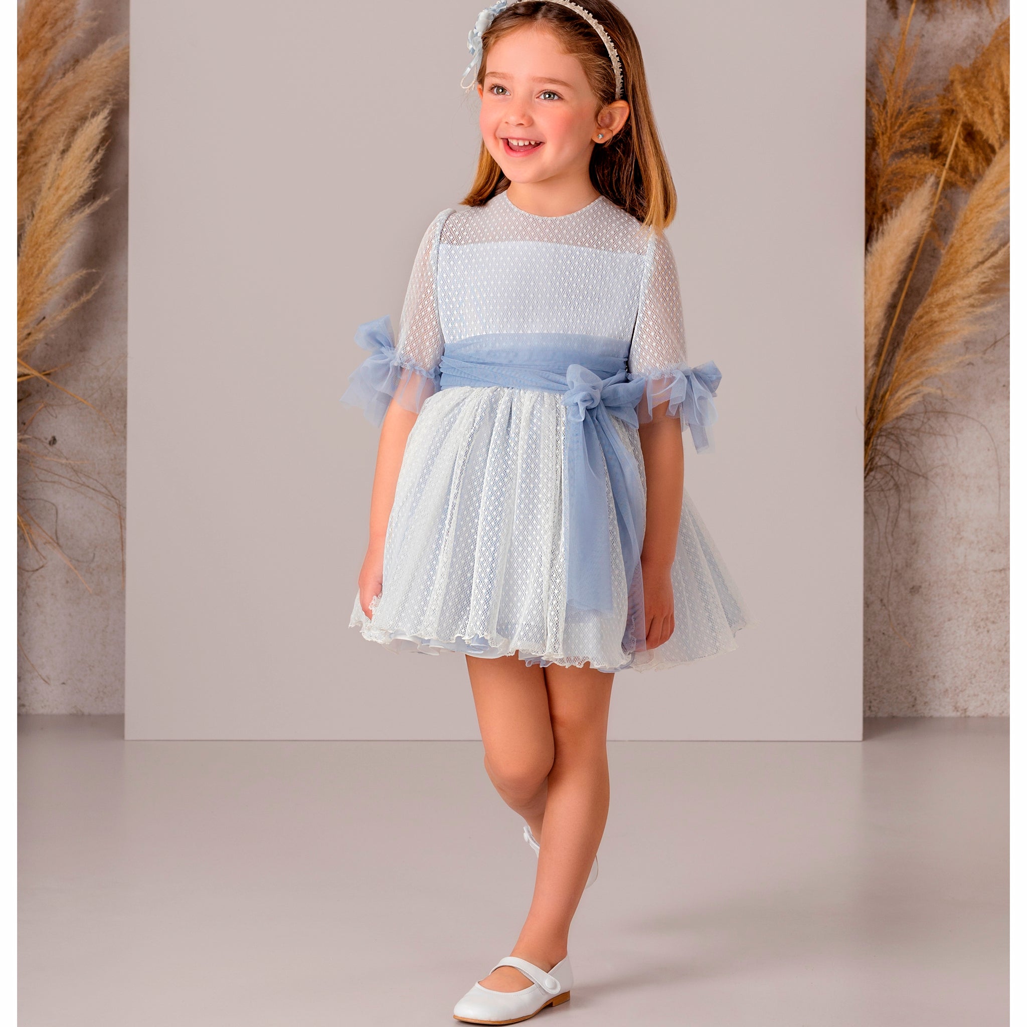 Girls' Ceremony Dress #3913 – Wedding Dress in Blue